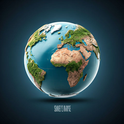 Globe focused on Africa